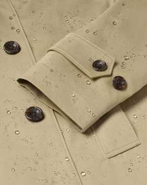 Charles Tyrwhitt Cotton Classic Raincoat in Stone