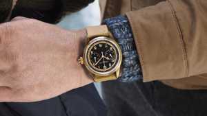 Montblanc 1858 Monopusher Chronograph in steel and bronze