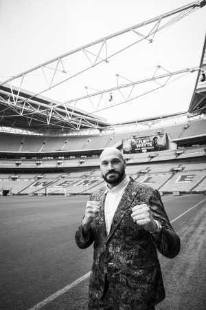 Tyson Fury at Wembley Stadium
