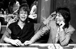David Bowie with Mick Jagger