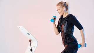 Woman working out with Exerceo
