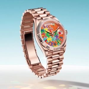 Rolex Oyster Perpetual Day-Date 36 'Jigsaw' emoji watch